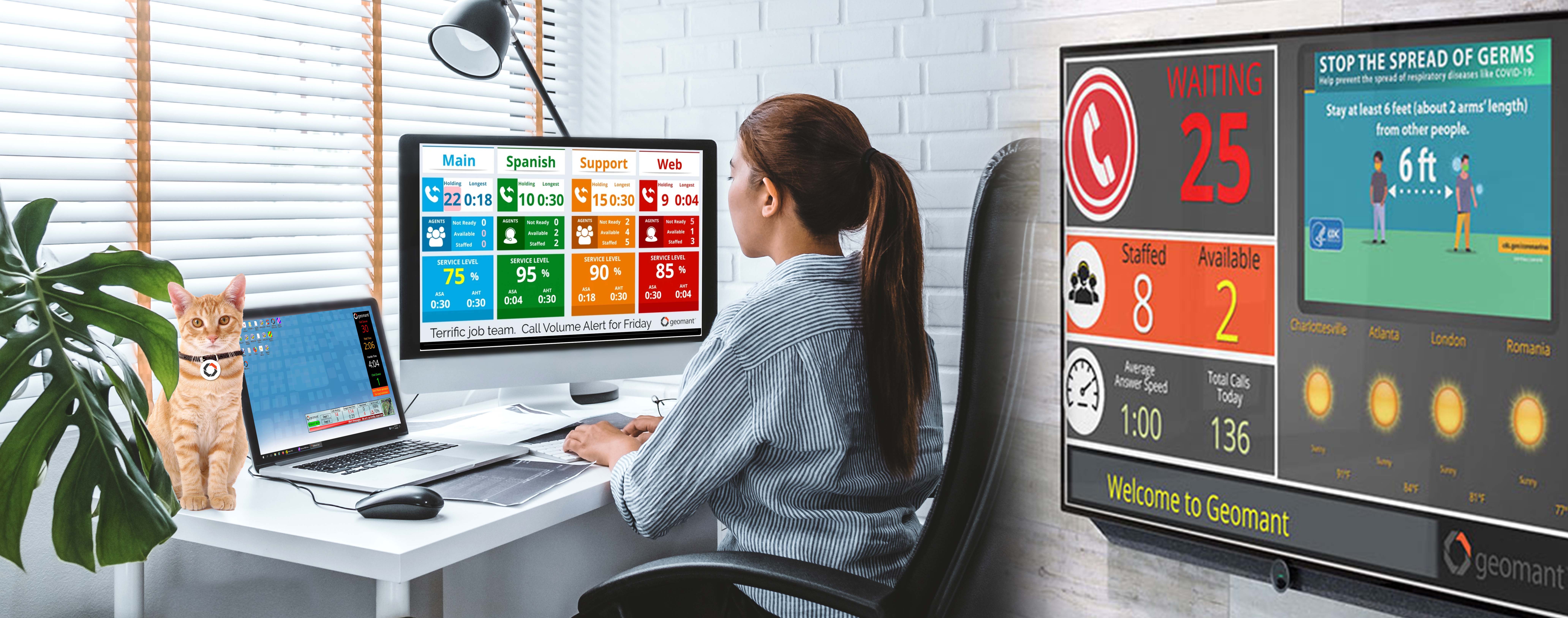 screenshot of Geomant Wallboard